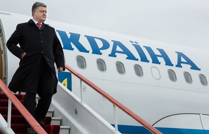 Перелет Порошенко с делегацией в Цюрих стоил 1,65 млн