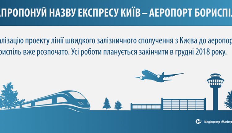 «Укрзализныця» ищет имя для экспресса в аэропорт «Борисполь»