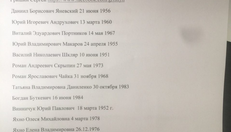 В СМИ появился «смертельный список» журналистов, писателей и блогеров