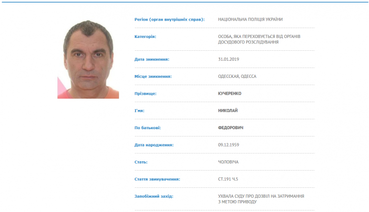 Владелец Агроинвестгрупп Николай Кучеренко объявлен в розыск