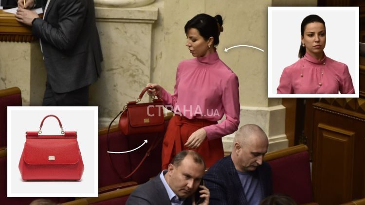 Нардеп Оксана Дмитриева пришла в Раду с сумкой стоимостью 35 тысяч
