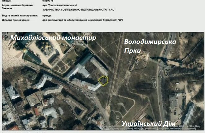 Киеврада отдала в аренду сокооператору Азарова участок с частью Владимирской горки